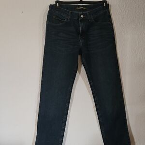 Lee Men's Dark Blue Straight Jeans